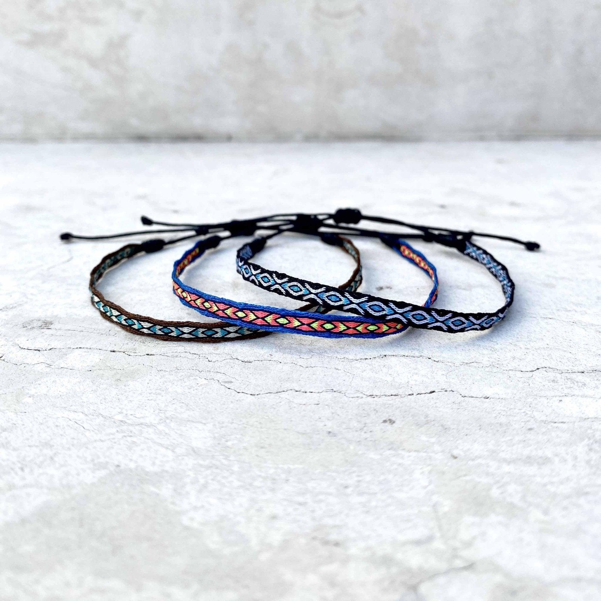 Sage Mixed Stripe Beaded 10 Strand Stretch Bracelet Set Orange + Blue –  INK+ALLOY, LLC